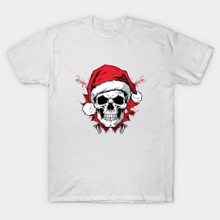 Christmas Celebration with a Skull Twist T-Shirt